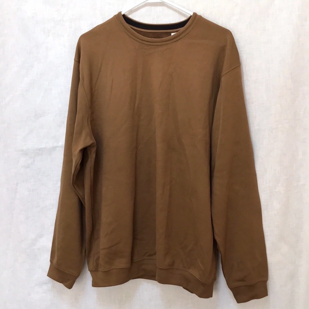 Turnbury Men’s Camel Brown Cotton Pullover Sweater